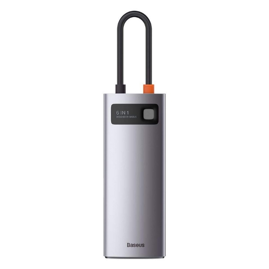 هاب ۶ پورت بیسوس مدل Baseus Metal Gleam Multifunctional Type-C CAHUB