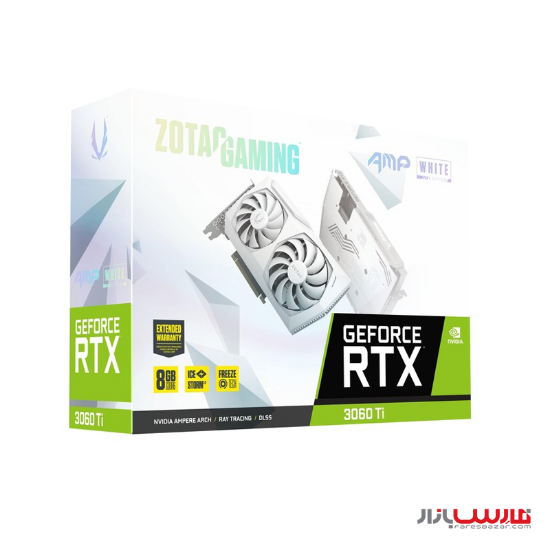 کارت گرافیک زوتک مدل Zotac Gaming GeForce RTX 3060 Ti AMP White Edition LHR 8GB