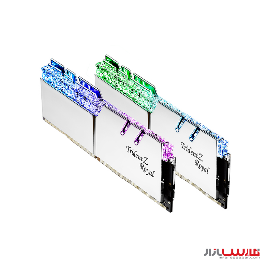 رم دسکتاپ دو کاناله جی اسکیل مدل Trident Z Royal Silver DDR4 4000MHz CL18 ظرفیت 32 گیگابایت