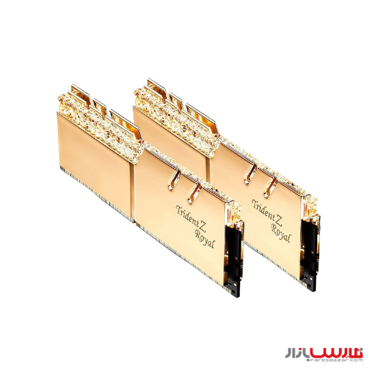 رم دسکتاپ دو کاناله جی اسکیل مدل Trident Z Royal Gold DDR4 3200MHz CL16 ظرفیت 32 گیگابایت 
