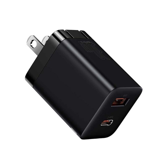 شارژر دیواری ۳۰ واتی بیسوس مدل Baseus Super Si quick charger C+U CCSUPP