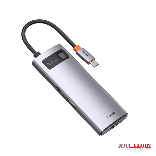 هاب ۶ پورت بیسوس مدل Baseus Metal Gleam Multifunctional Type-C CAHUB
