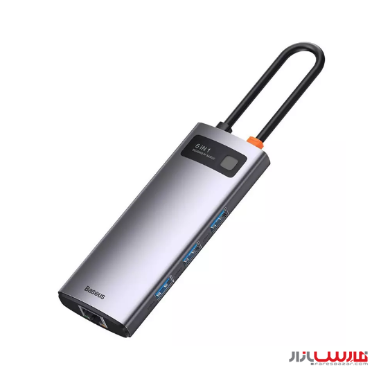 هاب ۶ پورت بیسوس مدل Baseus Metal Gleam Multifunctional Type-C CAHUB