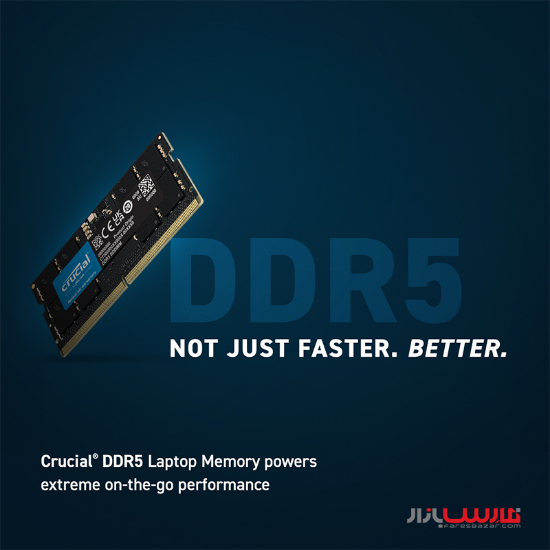 رم لپ تاپ کروشیال مدل Crucial 32GB DDR5 4800Mhz CL40 SODIMM