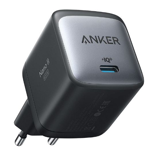 شارژر دیواری ۶۵ واتی انکر مدل Anker Anker Nano II 65W A2663