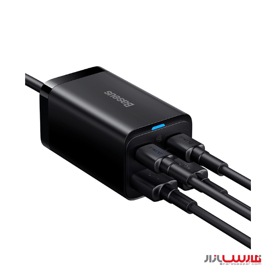 شارژر ۴ پورتی ۶۵ واتی بیسوس مدل Baseus GaN3 Pro fast charger CCGP040101