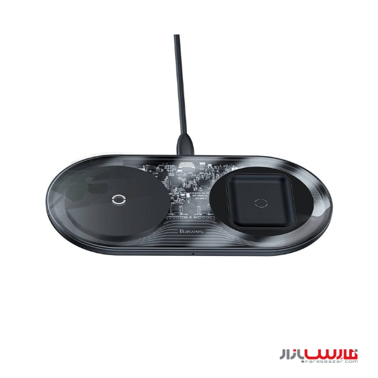 شارژر بی سیم ۲۴ واتی بیسوس مدل Baseus Simple 24W 2in1 TZWXJK-A01