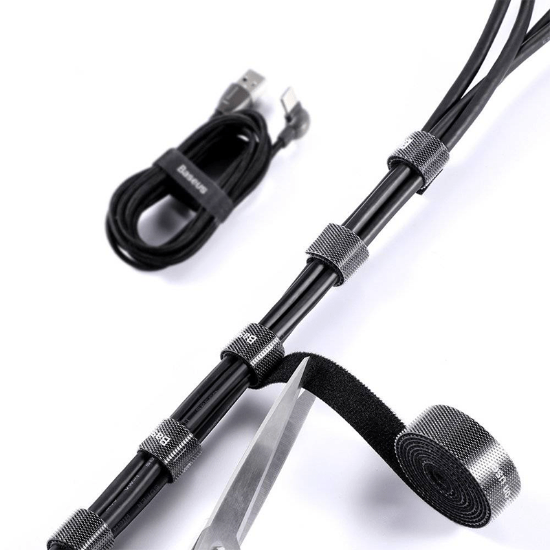 بند نگهدارنده کابل ۱ متری بیسوس مدل Baseus Colourful Circle Velcro strap ACMGT-E01 