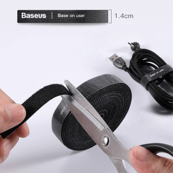بند نگهدارنده کابل ۱ متری بیسوس مدل Baseus Colourful Circle Velcro strap ACMGT-E01 