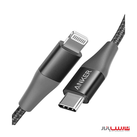 کابل ۹۰ سانتی‌متر USB-C به Lightning انکر مدل Anker PowerLine +II A8652