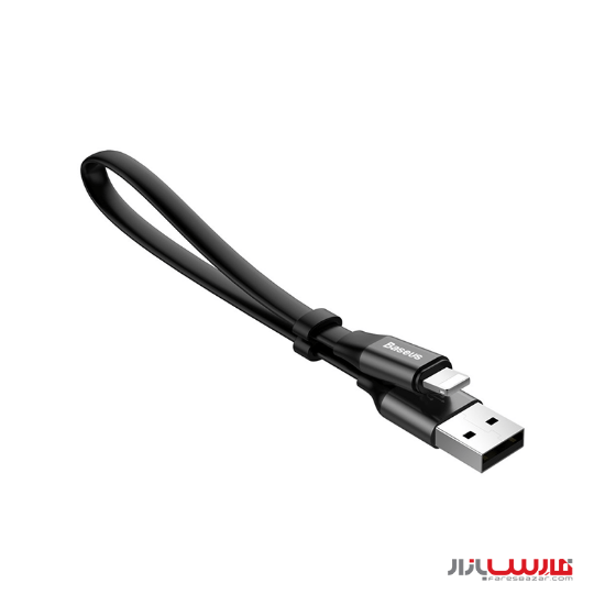 کابل دوکاره ۲۳ سانتی متر USB به Lightning و MicroUSB بیسوس مدل Baseus Nimble Flat CALMBJ-01