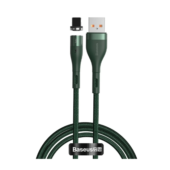 کابل ۱ متری USB به Lightning بیسوس مدل Baseus Zinc Magnetic Safe CALXC-K