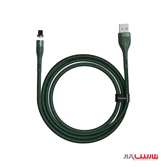 کابل ۱ متری USB به Lightning بیسوس مدل Baseus Zinc Magnetic Safe CALXC-K