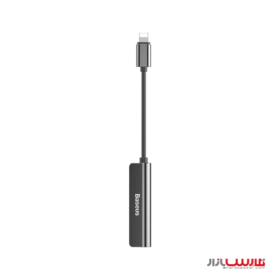 تبدیل لایتنینگ به جک ۳.۵ میلی متری و لایتنینگ بیسوس مدل Baseus 3-in-1 L52 CALL52
