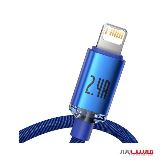 کابل ۲ متری USB به Lightning بیسوس مدل Baseus Crystal Shine Series CAJY0001