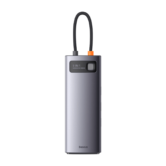 هاب ۹ پورت بیسوس مدل Baseus Metal Gleam Series WKWG060013 با کابل Type-C