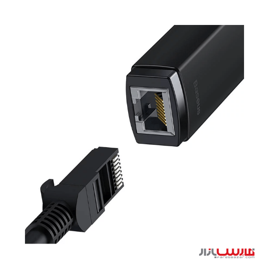 تبدیل USB به LAN بیسوس مدل Baseus Lite Series Ethernet Adapter USB-A to RJ45 (1000Mbps) WKQX0001
