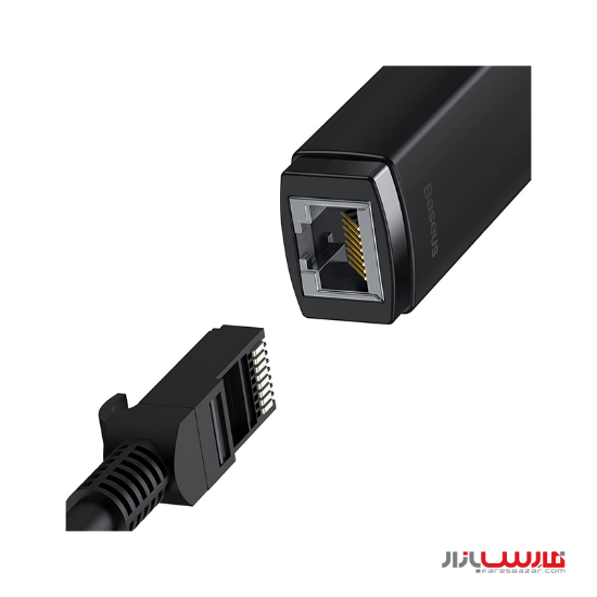 تبدیل Type-C به LAN بیسوس مدل Baseus Lite Series Ethernet Adapter Type-C to RJ45 LAN Port (100Mbps) WKQX0002