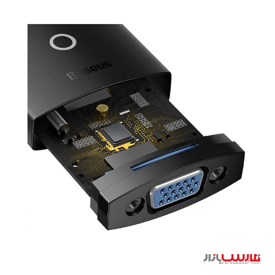 تبدیل HDMI به VGA با پورت AUX و micro-USB مدل Baseus Lite Series Adapter WKQX0101