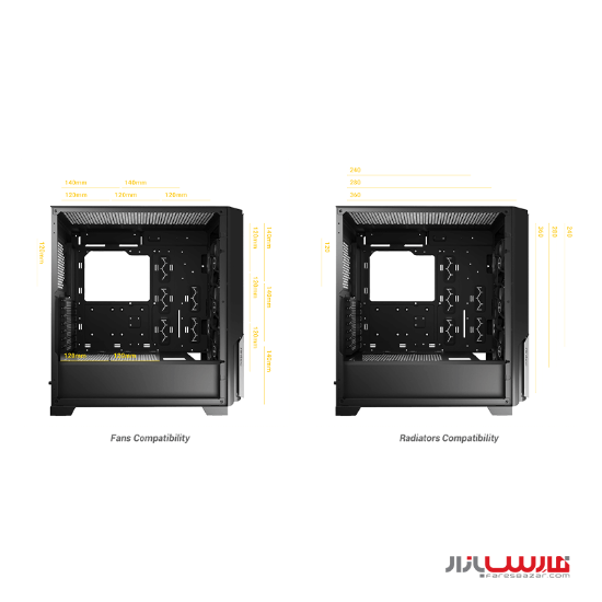 کیس گیمینگ انتک مدل Antec P20CE Mid-Tower E-ATX Gaming Case