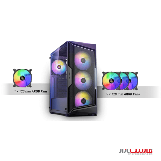 کیس گیمینگ انتک مدل Antec AX61 ELITE Mid-Tower Gaming Case