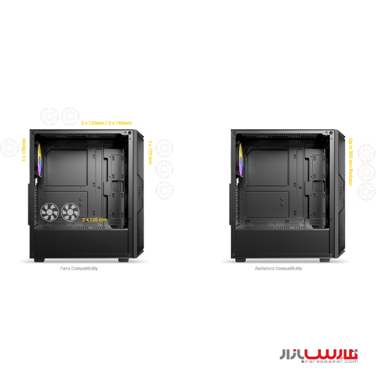 کیس گیمینگ انتک مدل Antec AX61 ELITE Mid-Tower Gaming Case