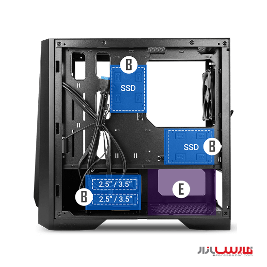 کیس گیمینگ انتک مدل Antec DP301M Compact Micro-ATX Gaming Case