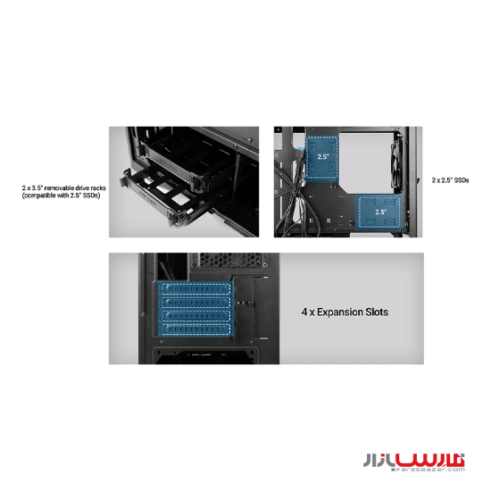 کیس گیمینگ انتک مدل Antec DP301M Compact Micro-ATX Gaming Case