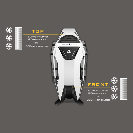 کیس گیمینگ انتک مدل Antec Mid Tower Torque