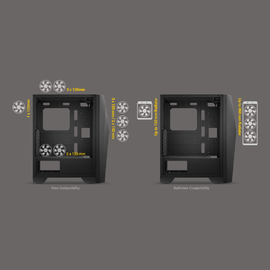 کیس گیمینگ انتک مدل Antec AX51 Mid-Tower Gaming Case