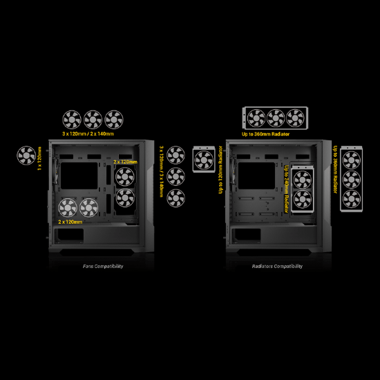 کیس گیمینگ انتک مدل Antec AX90 Mid-Tower Gaming Case