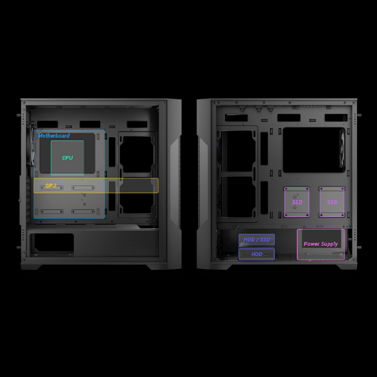 کیس گیمینگ انتک مدل Antec AX90 Mid-Tower Gaming Case