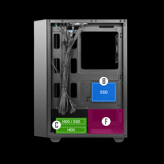 کیس گیمینگ انتک مدل Antec NX270 TG Mid Tower Gaming Case