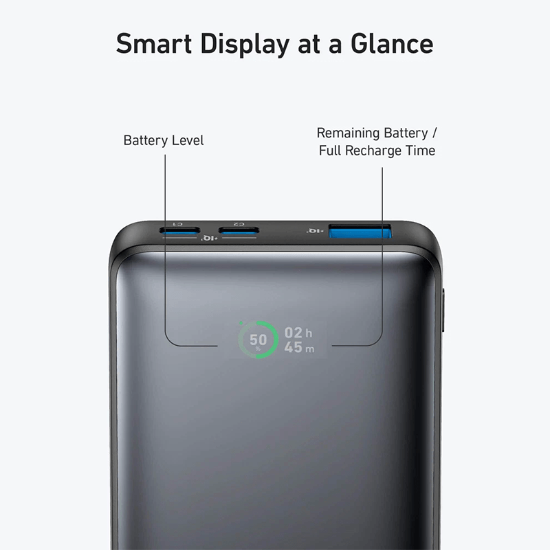 پاوربانک ۱۰۰۰۰ میلیآمپر ۲۵ واتی انکر مدل Anker 533 Power Bank PowerCore A1249H11