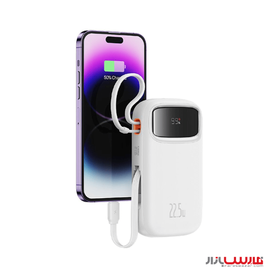 پاوربانک ۲۰۰۰۰ میلی آمپر ۲۲.۵ واتی بیسوس مدل Baseus Qpow2 P10055002113-00