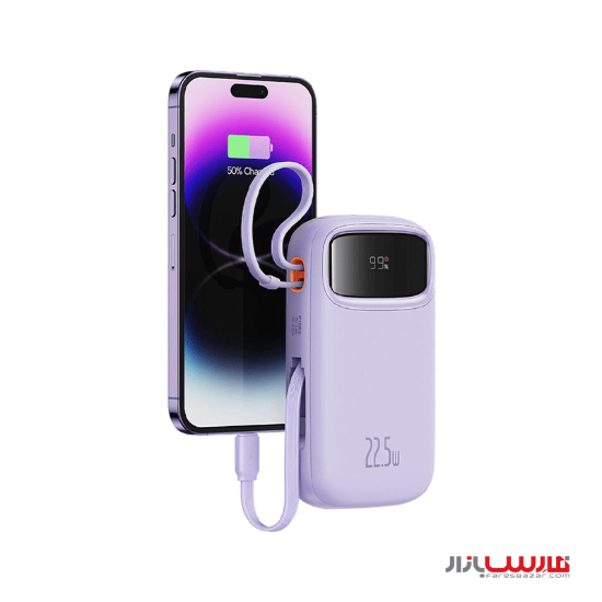 پاوربانک ۲۰۰۰۰ میلی آمپر ۲۲.۵ واتی بیسوس مدل Baseus Qpow2 P10055002113-00