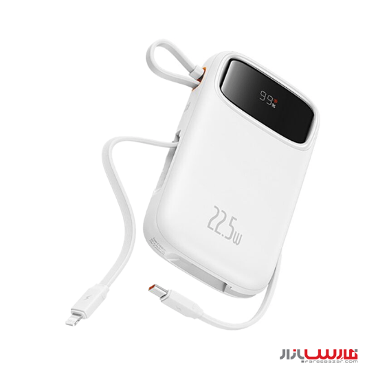 پاوربانک ۱۰۰۰۰ میلی آمپر ۲۲.۵ واتی بیسوس مدل Baseus Qpow2 P10055003113-00
