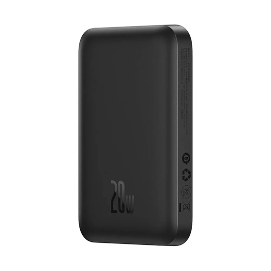 پاوربانک مغناطیسی ۶۰۰۰ میلی آمپر ۲۰ واتی بیسوس مدل Baseus Magnetic Mini Wireless PPCX1300