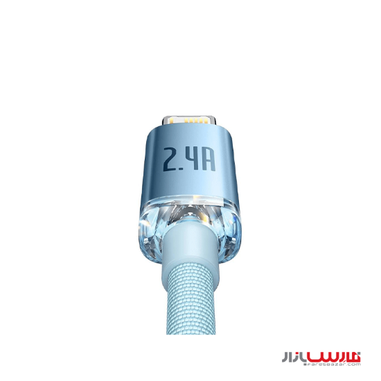 کابل ۱.۲ متری USB به Lightning بیسوس مدل Crystal Shine Series CAJY001103