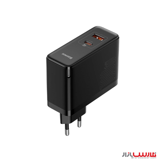 شارژر دیواری ۱۰۰ وات بیسوس مدل GaN5 Pro CCGP0902