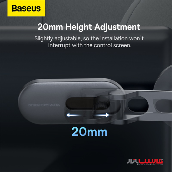پایه نگهدارنده موبایل بیسوس مدل Baseus Car Mount Magnetic T Space Series Folding Metal Phone Holder C40151300S11-00