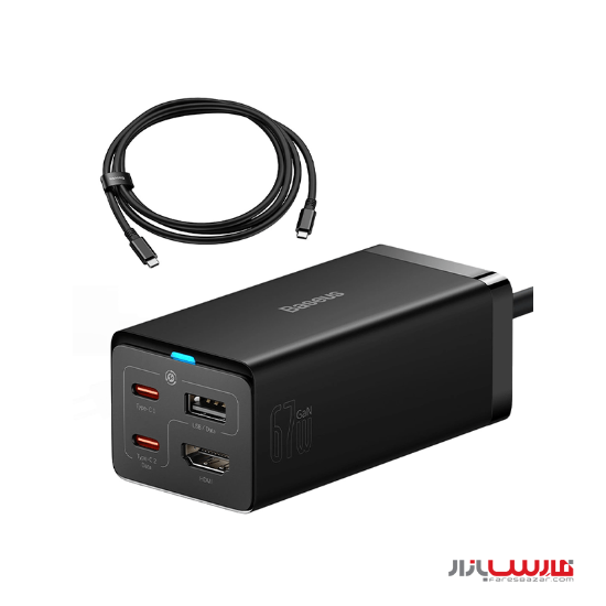 شارژر رومیزی ۶۷ وات بیسوس مدل GaN5 Pro CCGP1102