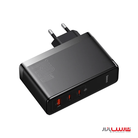 شارژر دیواری ۱۴۰ واتی بیسوس مدل GaN5 Pro CCGP1002
