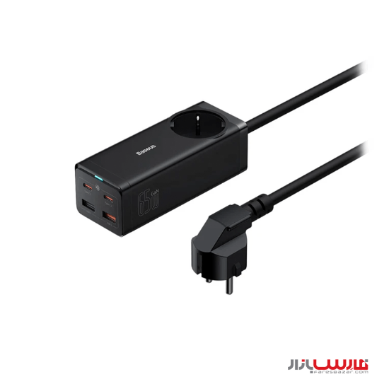 شارژر رومیزی ۶۵ وات بیسوس مدل GaN3 Pro PSZM0009