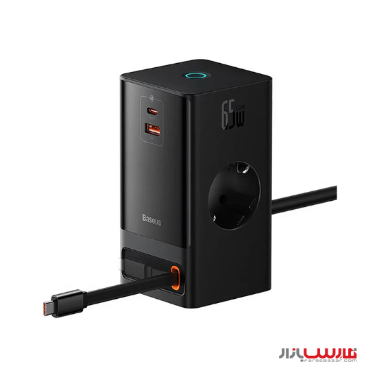 شارژر رومیزی ۶۵ وات بیسوس مدل PowerCombo PSLR0003