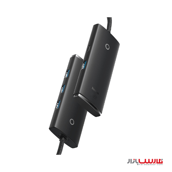 هاب ۴ پورت بیسوس مدل Baseus Lite Series WKQX0300 با کابل ۲۵ سانتی متری USB