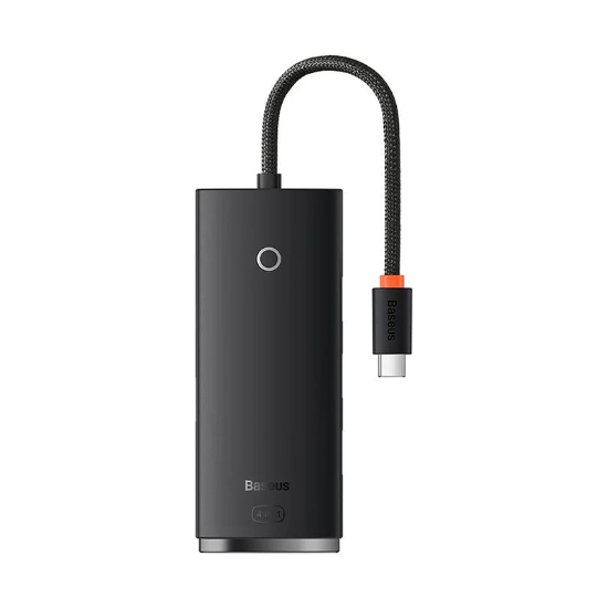 هاب ۴ پورت بیسوس مدل Lite Series WKQX0801 با کابل Type-C