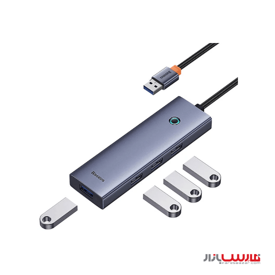 هاب ۴ پورت بیسوس مدل UltraJoy Series B0005280A813-02 با کابل USB
