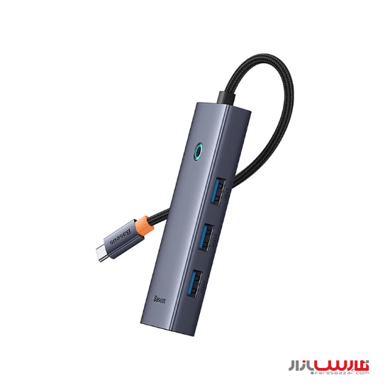 هاب ۴ پورت بیسوس مدل UltraJoy Series B0005280A813-03 با کابل Type-C
