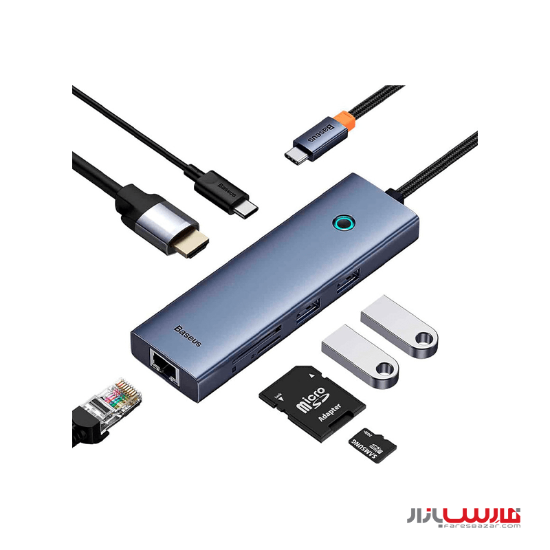 هاب ۷ پورت بیسوس مدل UltraJoy Series B00052805813-00 با کابل Type-C